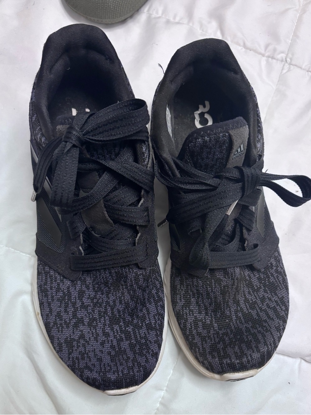 adidas Black Knit Athletic Trainers